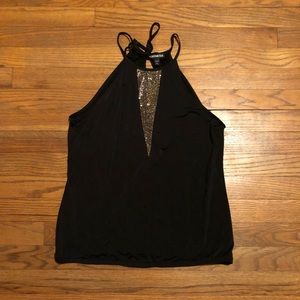 Black halter top